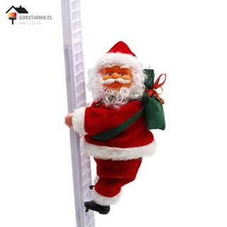 Navidad Props Santa Claus escalera de escalada modelado eléctrico escalera de escalada