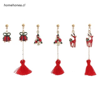 hom Asymmetric Christmas Hook Pendant Pendant Earrings Charm Earrings Jewelry Christmas Party