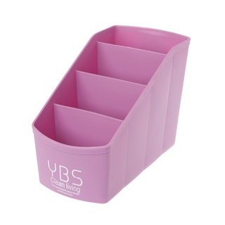 st caja de escritorio de plástico organizador de 4 ranuras de escritorio caso de almacenamiento titular de maquillaje contenedor (4)