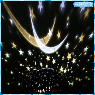 colorido luna estrella proyector luz de noche led lámpara dormitorio vivero decoración