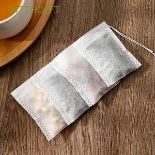 witthoeft cordón sello bolsas de filtro biodegradables filtros de especias bolsas de té desechables vacíos bolsas de café de grado alimenticio 100 piezas de tela no tejida filtro de té