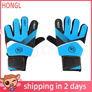 Hongl Kids portero guantes niños portero guante 5 dedos protección antideslizante fútbol fútbol látex
