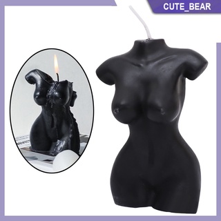 [lindo_bear] Velas de cera de parafina realista femenino busto cuerpo humano modelo Real velas de cera relajante estatua perfumada vela arte vivir
