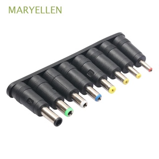 MARYELLEN 8pcs Universal Laptop Charger Connector InterchangeableTips Socket Plug Notebook Power 2pin AC DC Adapter/Multicolor