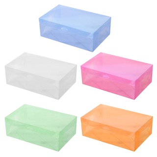 pp cajas de zapatos de plástico universal organizador para el hogar apilable cajón de almacenamiento (4)