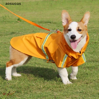 auoa mascotas perros impermeables reflectantes perros impermeables moda chaquetas impermeables para mascotas.