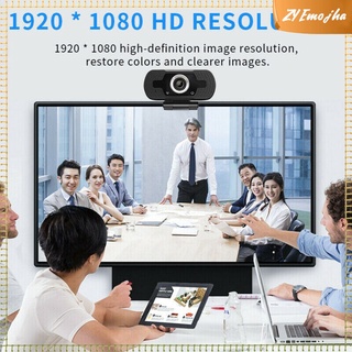 webcam 1080p para pc portátil escritorio, rotación 360 webcam streaming con