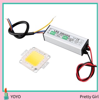 [YO] 50w LED SMD Chip bombillas de alta potencia con fuente de alimentación impermeable LED controlador