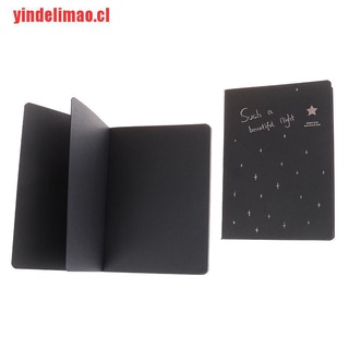 [yindelimao] libro de bocetos de papel negro, cubierta suave para dibujar Painti