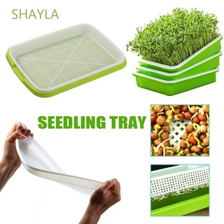 SHAYLA Durable Gardening Tools Harmless Soilless cultivation Seedling Tray Nursery Pots Plastic Encryption Natural Green Soilless Planting Hydroponic Vegetable/Multicolor