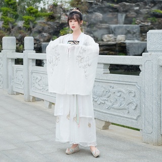 Verano Hanfu hadas tradicional chino disfraz para las mujeres Vintage Tang traje antiguo China estilo Emboridery ropa Cosplay conjuntos (2)