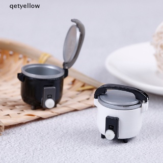 qetyellow 1:12 miniatura arroz olla de alimentos vaporizador calentador de cocina utensilios de cocina casa de muñecas cl
