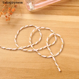 [takejoynew] cuerda de cuerda de algodón de 10 m para decoración del hogar hecha a mano de navidad etiqueta cuerda
