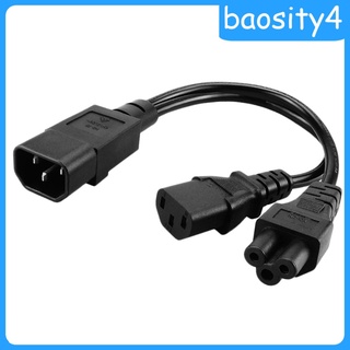[baosity4] Iec320-c14 a C13+C5 divisor de ca Cable de alimentación macho a hembra servidor UPS