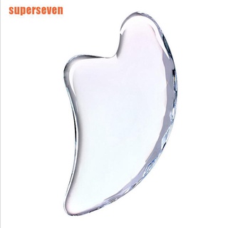 [supers] placa de cristal transparente de resina natural 3d, desintoxicación, masaje facial