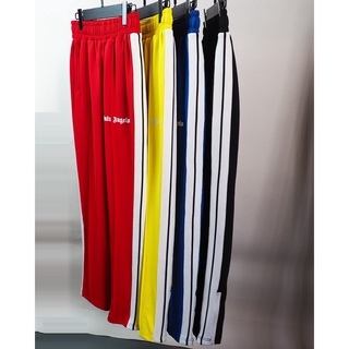 Palm Angels Pants ready stock High Quality Striped Sports Casual Pants Slim Fit Straight Pants Hot sale for men and women