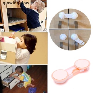 Glwg 5Pcs Baby Kids Safety Lock Drawer Cupboard Cabinet Fridge Door Child Proof Kit Glow