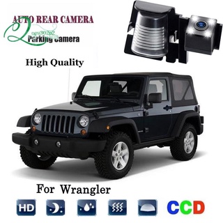 cámaras de copia de seguridad de visión trasera para jeep wrangler 2007-2018 impermeable inversión inversión ir visión nocturna respaldo de matrícula cámaras (negro, 1 paquete)