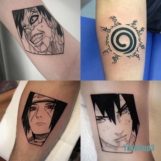 [rYOYO] 20 pegatinas para tatuajes de Naruto, impermeables, impermeables, de larga duración, DRN
