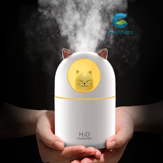 Purificador De aire humidificador De aire Usb Aromaterapia De Ambiente ultrasónico portátil eléctrico Difusor De gato lindo