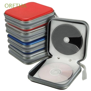 ORETHA Durable Storage with Zipper CD Case Disc Wallet Carry Pouch Album Box 40pcs Capacity Holder DVD Bag Organizer/Multicolor
