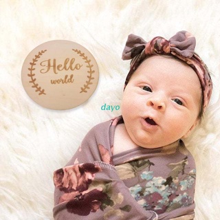 DAY Wooden Milestone Cards Growth Commemorative Baby Birth Monthly Recording Card