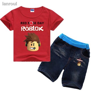 ☈♗◇traje de bebé Roblox Para niños/niños/Shorts de mezclilla Para bebés