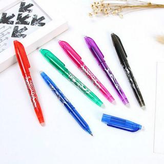 1 bolígrafo de Gel borrable de 0,5 mm recargas coloridas creativas herramientas de dibujo estudiante herramientas de escritura de oficina papelería