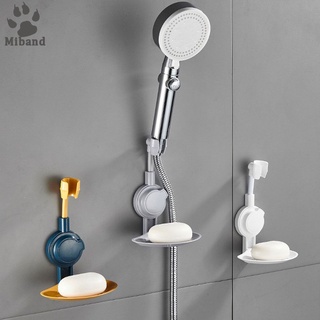 No perforado soporte de ducha ventosa ducha base fija multifuncional caja de jabón ducha dos en uno accesorios de ducha