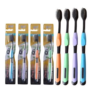 2 pzs cepillo de dientes de bambú para cuidado dental de carbón suave cepillo de carbón para higiene bucal (1)