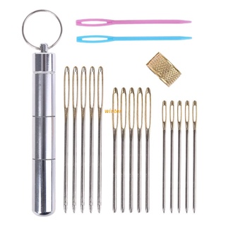 kit de agujas de costura de invierno/agujas grandes de metal para ojos y agujas grandes de plástico