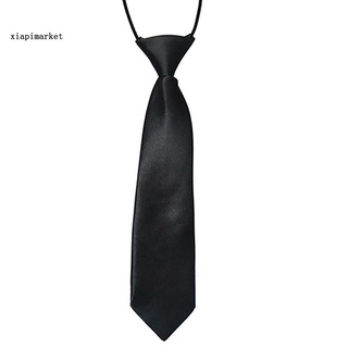 xia| seda imitación simple corbata niño mancha corbata elástico para boda (6)