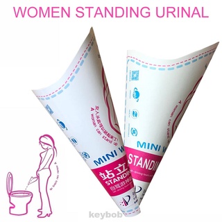 10Pcs taza al aire libre portátil fácil aplicar papel higiene orina olla accesorios de salud cuidado femenino mujeres orinal de pie