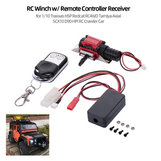 HOT RC Winch Con Receptor De Control Remoto Para 1/10 Traxxas HSP Redcat RC4WD Tamiya Axial SCX10 D90 HPI Crawler Coche