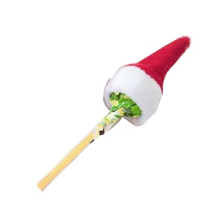 Adornos de navidad Mini sombrero de navidad lollipop sombrero de navidad no tejido pequeño sombrero
