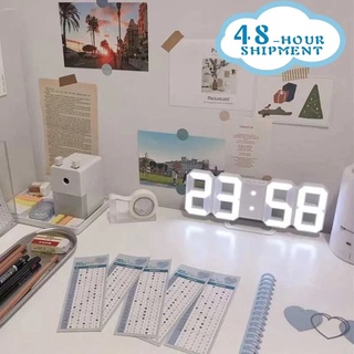 Relojes Nórdicos 3D Grandes LED Digitales Despertadores De Pared Para Colgar Reloj De Mesa Calendario Termómetro Electrónico