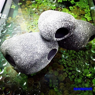 piedras de adorno de roca de cerámica caliente para tanque de peces filtración acuario (1)