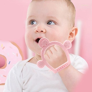Haha Baby dentición juguetes para 0-12 meses mordedores de grado alimenticio pulsera de silicona