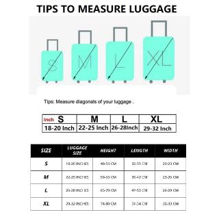 Maleta protectora extragruesa para equipaje de viaje (elástica) - S, M, L, XL (7)