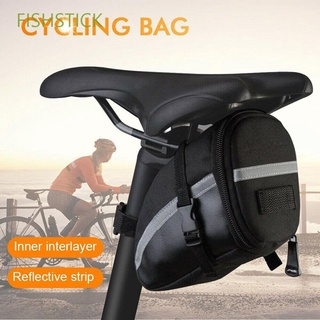 FISHSTICK portátil sillín de bicicleta bolsa de almacenamiento MTB cola bolsa de sillín bolsa de 1,2 l Mini accesorios de bicicleta de cuero de la PU al aire libre bajo asiento bolsas de ciclismo/Multicolor
