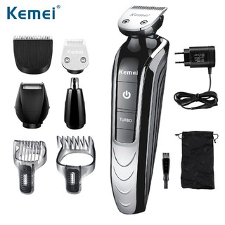 kemei km-1832 cortador de pelo eléctrico recargable recortador de pelo ajustable