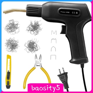 [baosity5] Kit de soldaduras de plástico con 4 tipos de grapas para reparación de parachoques de coche