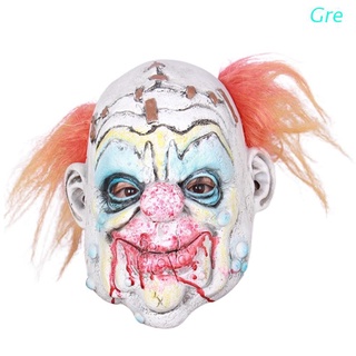 Gre Halloween Horrible Payaso Máscara Adulto Miedo Diablo Cosplay Props Zombie Disfraz De Fiesta Máscaras