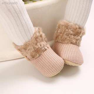 Zapatos de terciopelo para bebé de invierno de 0-1 años 3 bebés para mujer zapatos de velcro de algodón 3-6-12 meses (1)