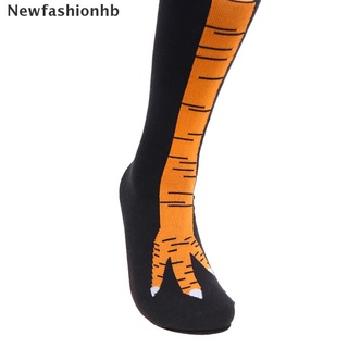 (newfashionhb) sobre la rodilla pies de pollo calcetines de moda calcetines de tubo largo sobre la rodilla calcetines a la venta