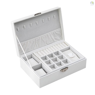 H.s caja Organizadora De cuero Pu Multifuncional Para joyería Portátil con gran capacidad