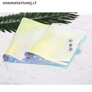 【onemetertomj】 a5/a6 transparent laser binder loose leaf ring binder notebook planner cover CL