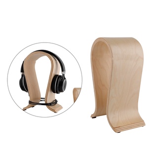 soporte para auriculares, soporte de nogal en forma de u, universal, soporte de pantalla de escritorio para auriculares, auriculares, pantalla de auriculares