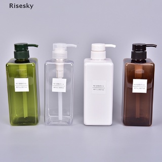 Risesky 650ml Plástico Vacío Dispensador De Bomba Botella Champú Loción Gel De Ducha Nuevo