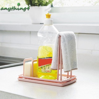 • Utensilios de cocina de plástico multifuncional esponja de tela jabón plato drenaje estante de almacenamiento